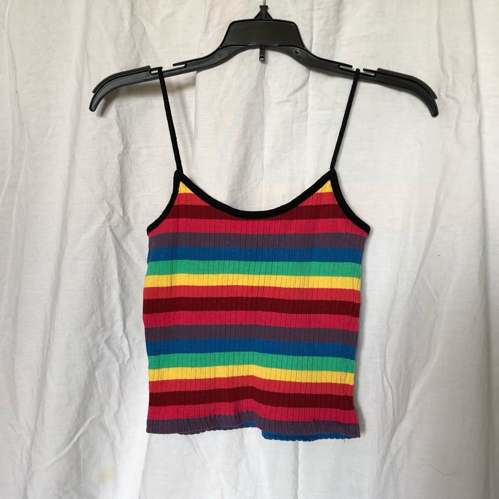 Cropped Rainbow Tank Top